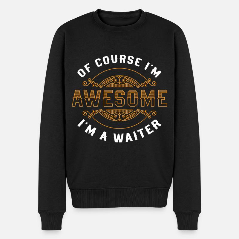 Serveuse Pub Table de pourboire - Pull Premium bio Homme - noir