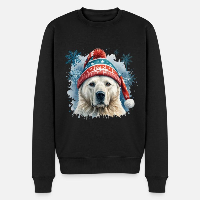 Noël Ours polaire Noël - Pull Premium bio Homme - noir