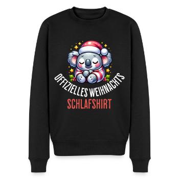 Offizielles Weihnachts Schlafshirt geschenk - Männer Premium Bio Pullover - Schwarz - Vorne - Nico (187cm)