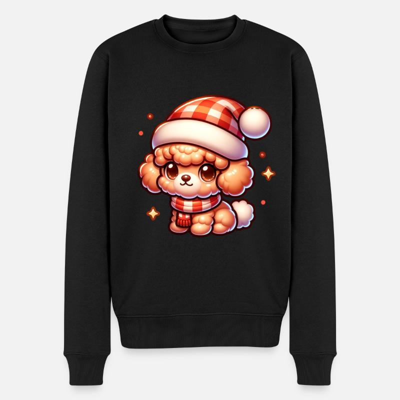 Chien Noël - Pull Premium bio Homme - noir
