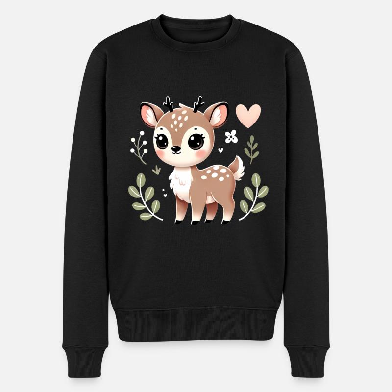 Adorable_D - Männer Premium Bio Pullover - Schwarz