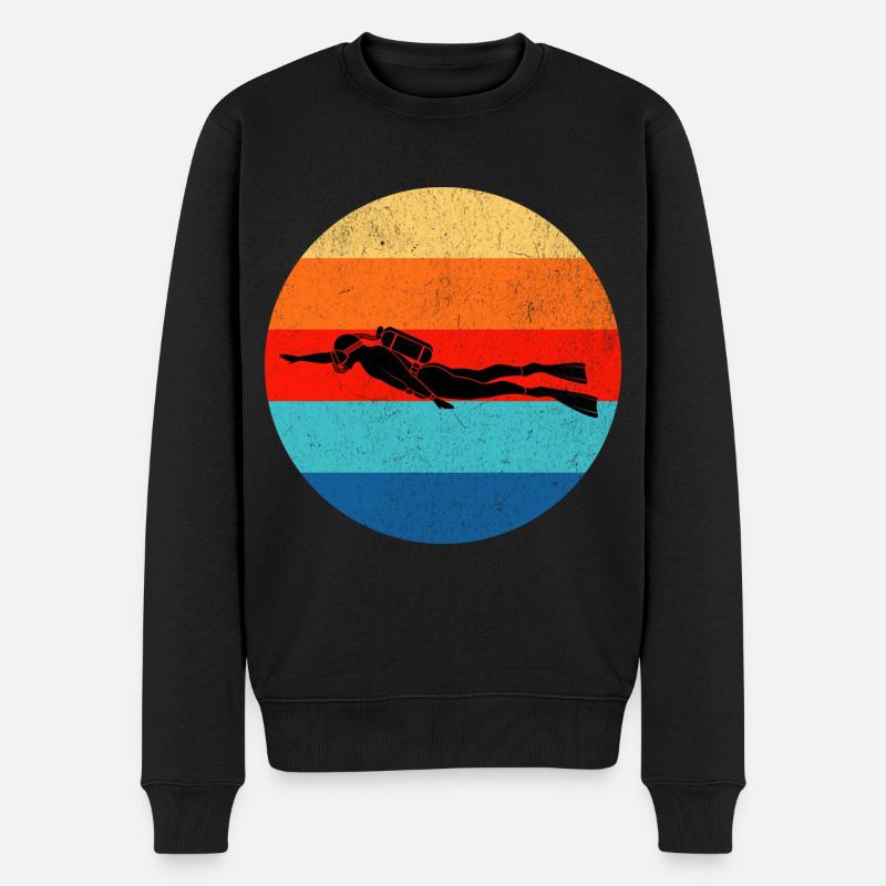 Plongeurs - Pull Premium bio Homme - noir