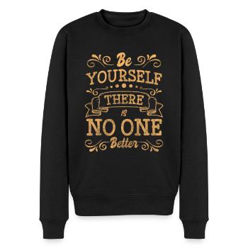 Drapeau parfait unique spécial - Pull Premium bio Homme - noir - Devant - Nico (187cm)