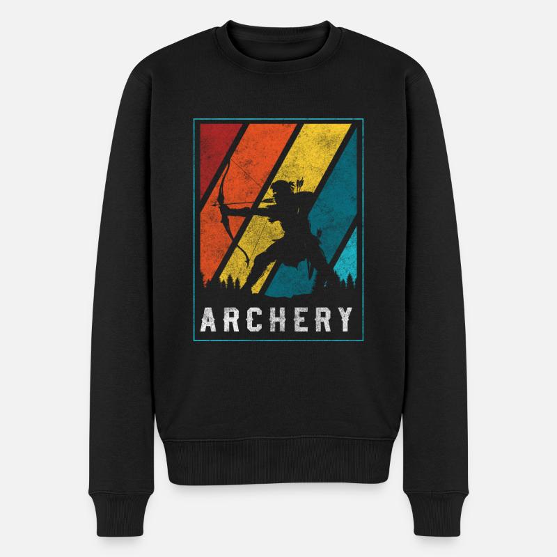 Tir à l’arc sur cible - Pull Premium bio Homme - noir