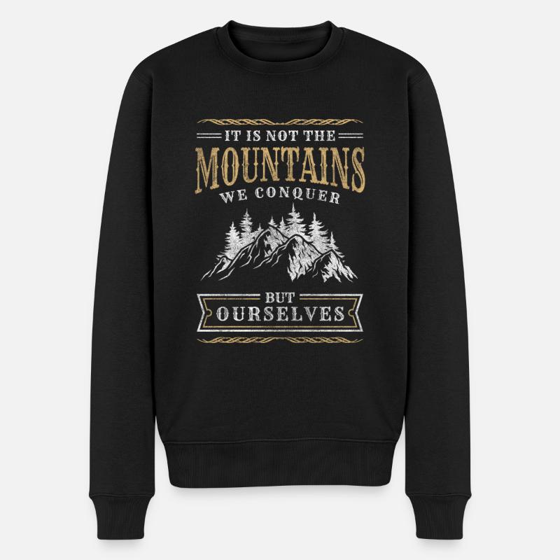 Climber Summit Alpinisme Mousqueton - Pull Premium bio Homme - noir