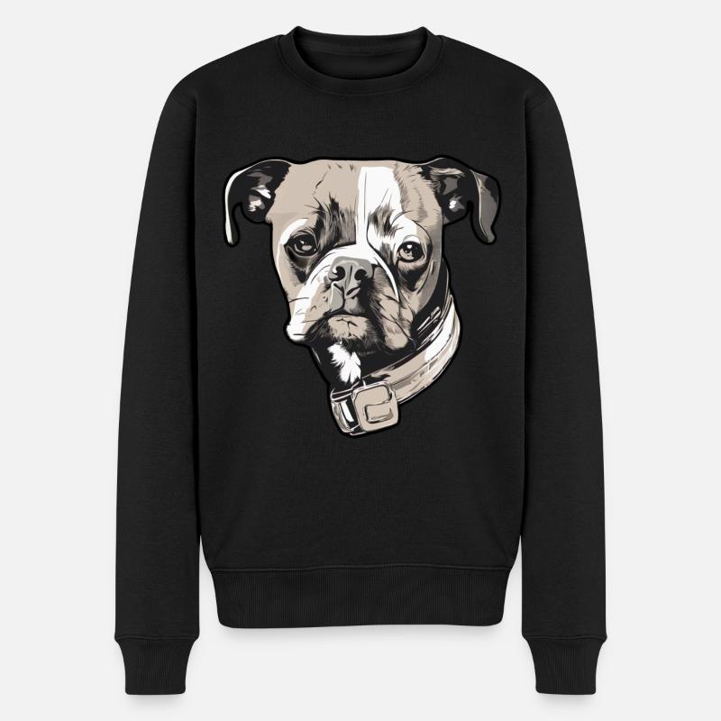 Chien maîtresse à quatre pattes - Pull Premium bio Homme - noir