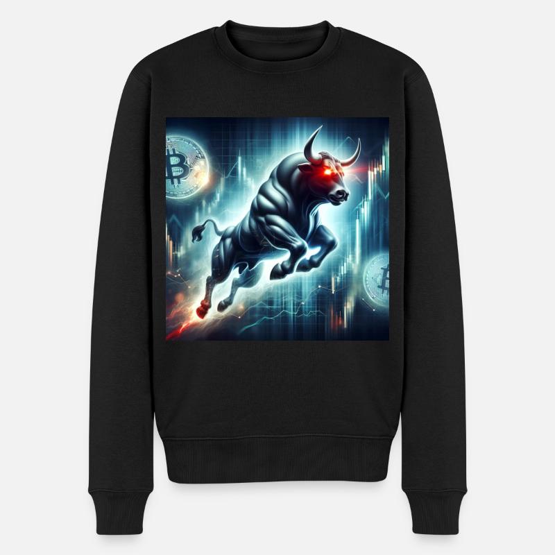 Bitcoin Bullrun Crypto BTC - Pull Premium bio Homme - noir
