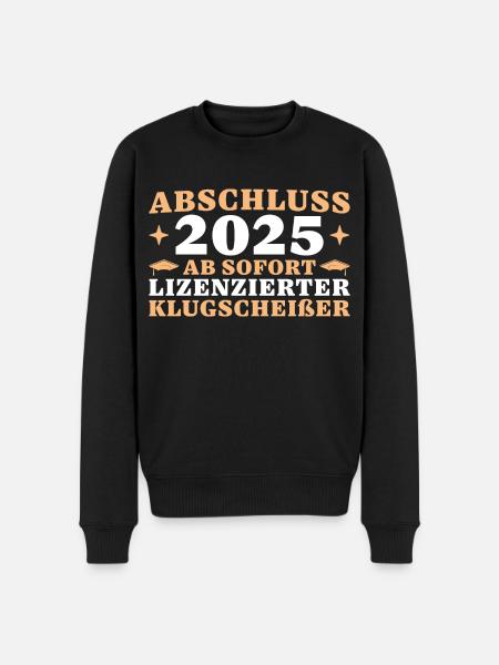 Abschluss bestanden 2025 Realschule - Männer Premium Bio Pullover - Schwarz