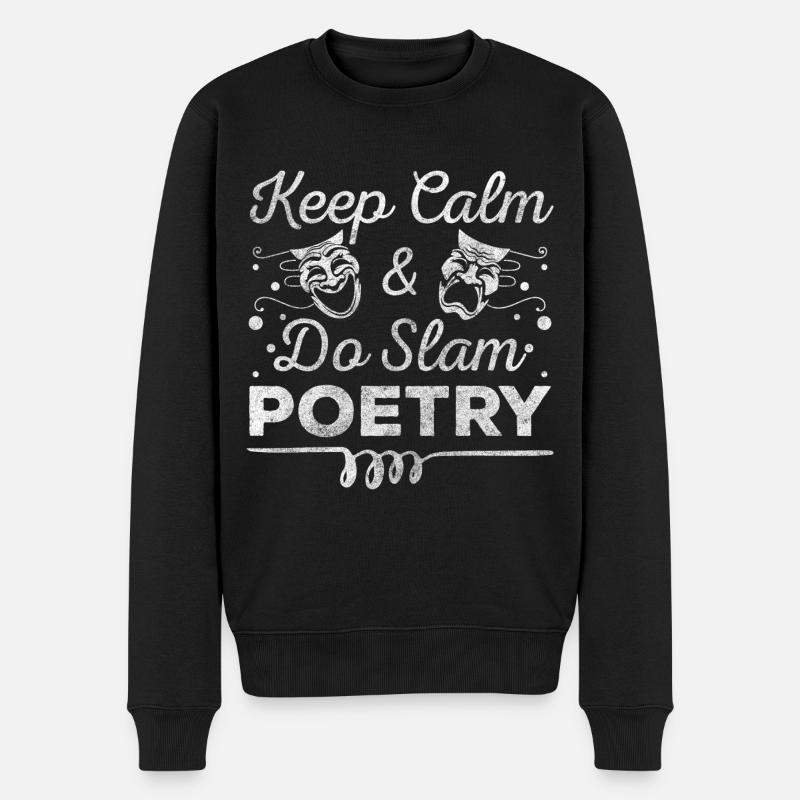 Poésie Textes Poète - Pull Premium bio Homme - noir