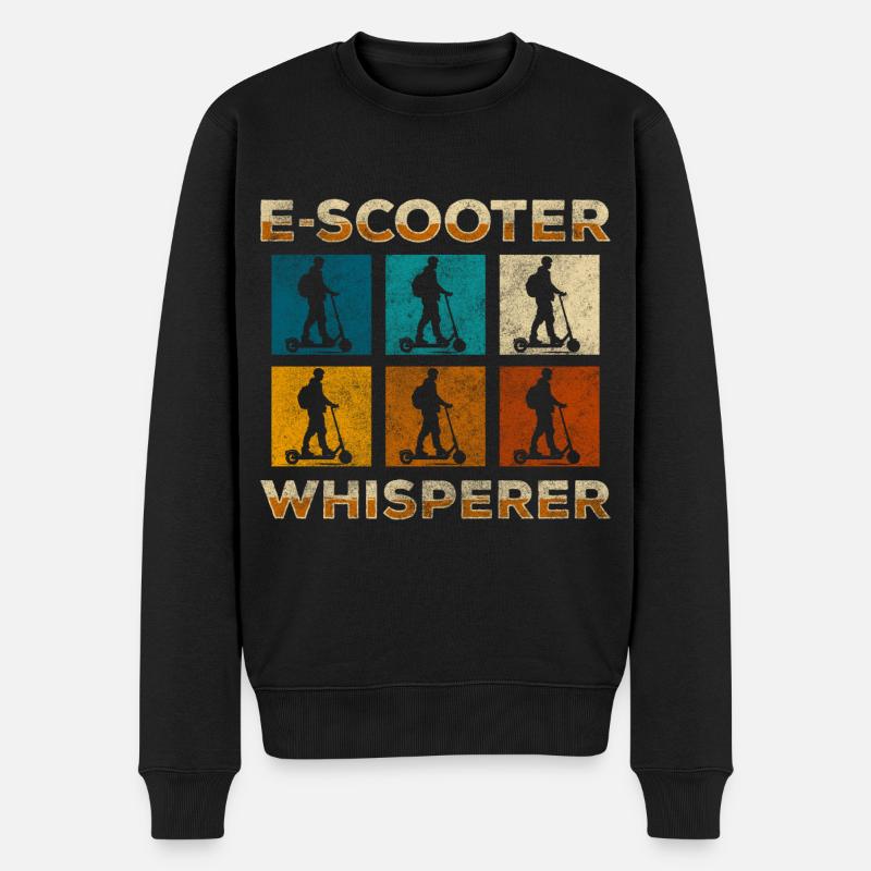 Rollerfahrer Zukunft Umwelt Speed - Männer Premium Bio Pullover - Schwarz