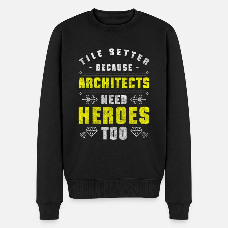 Carrelage Sol Master Construction - Pull Premium bio Homme - noir