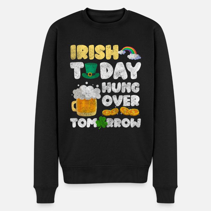 Irland Bier Tourismus - Männer Premium Bio Pullover - Schwarz