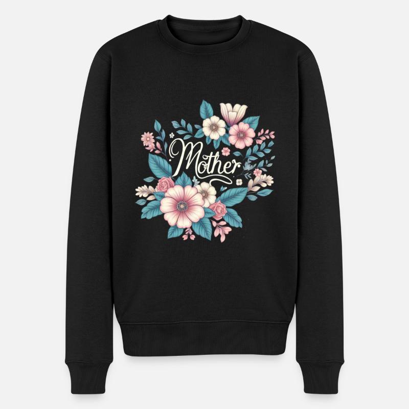 Mama - Männer Premium Bio Pullover - Schwarz