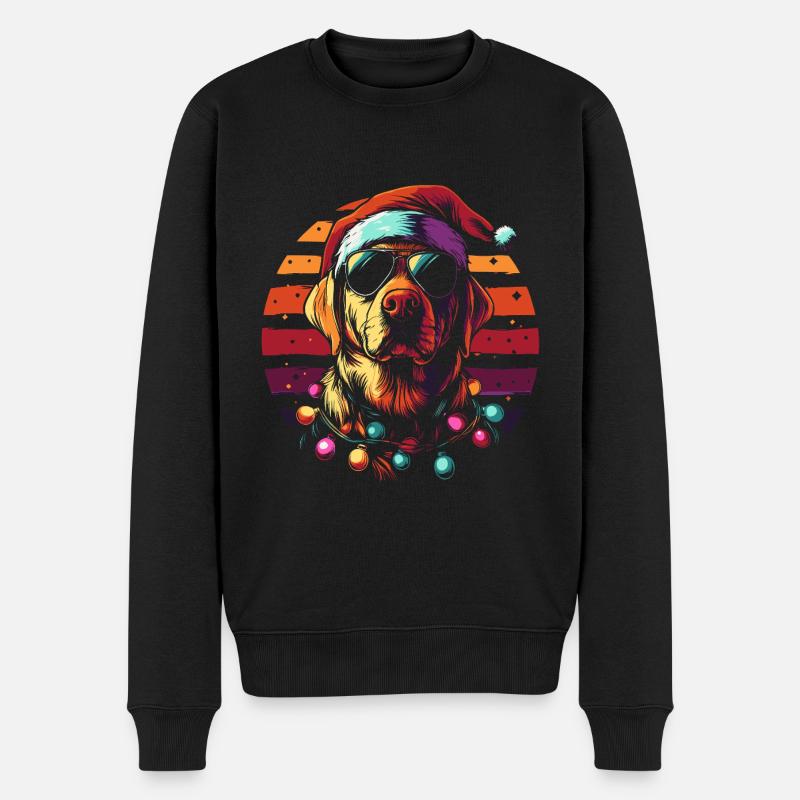 Noël au Labrador - Pull Premium bio Homme - noir