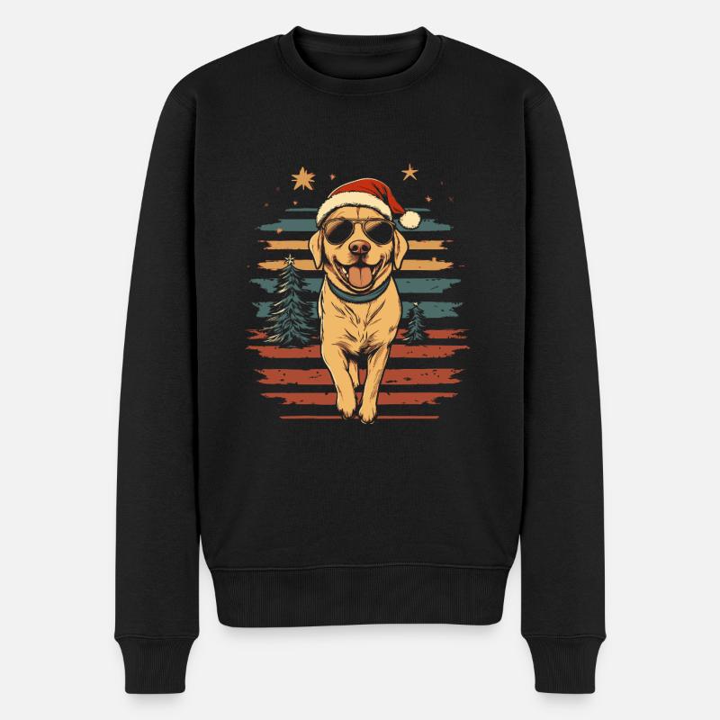 Noël frais du Labrador - Pull Premium bio Homme - noir