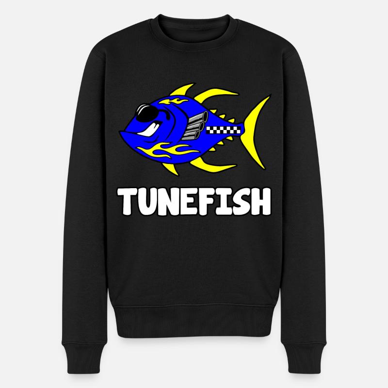 Tunefish - Männer Premium Bio Pullover - Schwarz