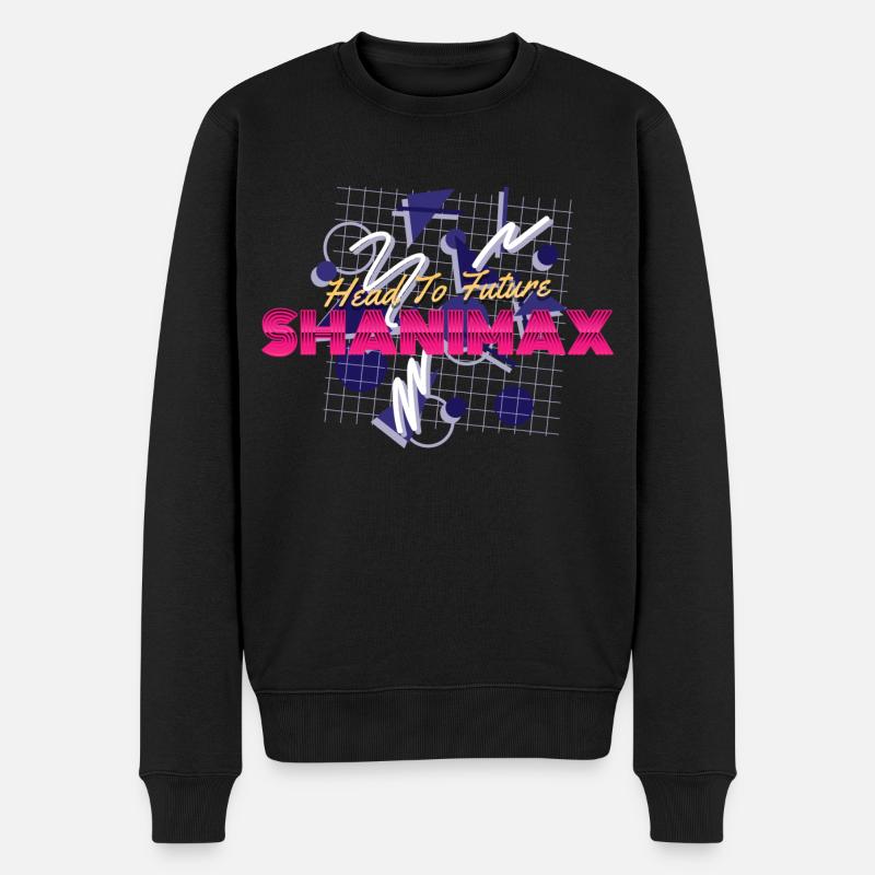 Head to Future - Männer Premium Bio Pullover - Schwarz