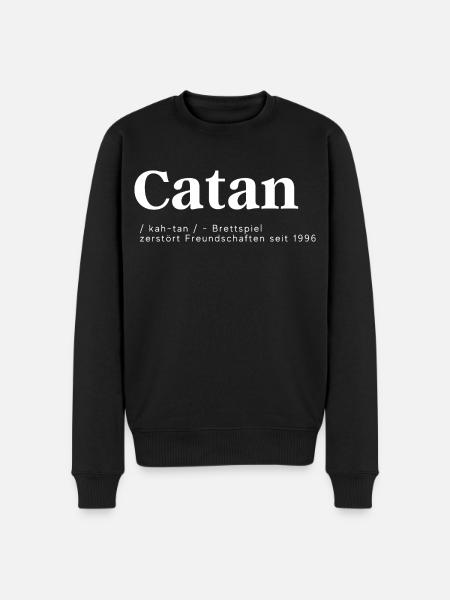 Siedler Freundschaft Brettspiel Geschenk - Männer Premium Bio Pullover - Schwarz