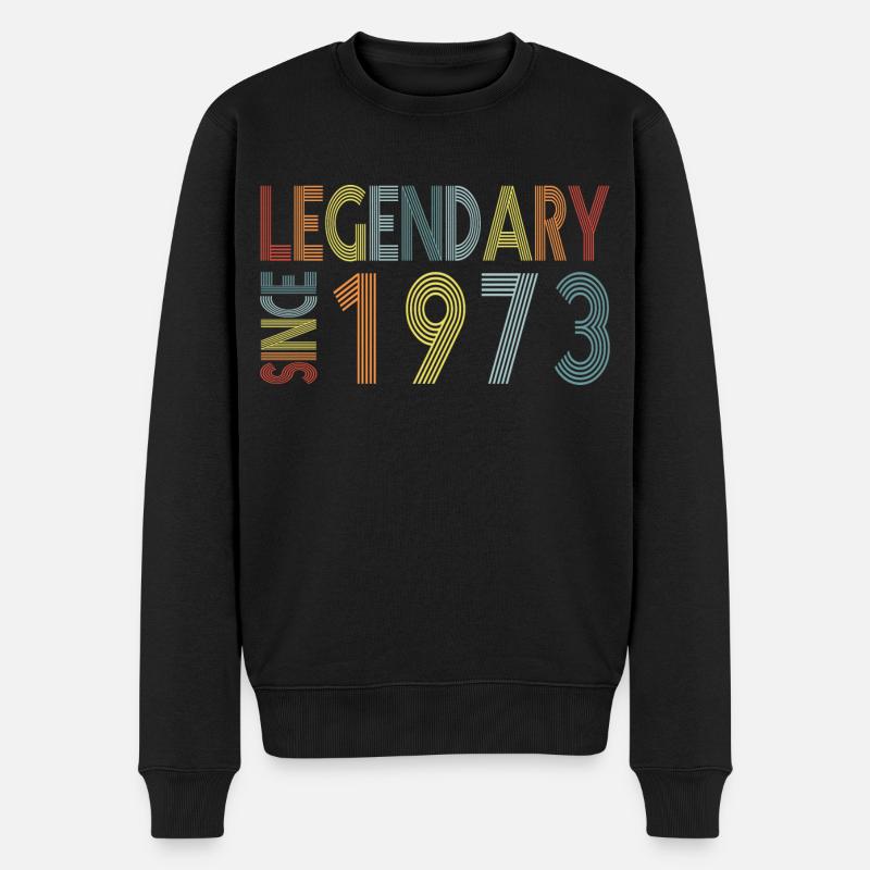 Legendary since 1973 - Männer Premium Bio Pullover - Schwarz