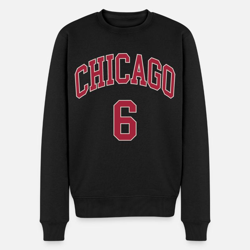 Chicago 6 - Pull Premium bio Homme - noir