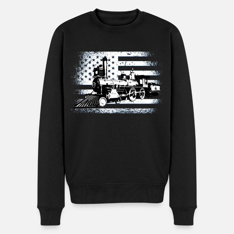 conducteur - Pull Premium bio Homme - noir
