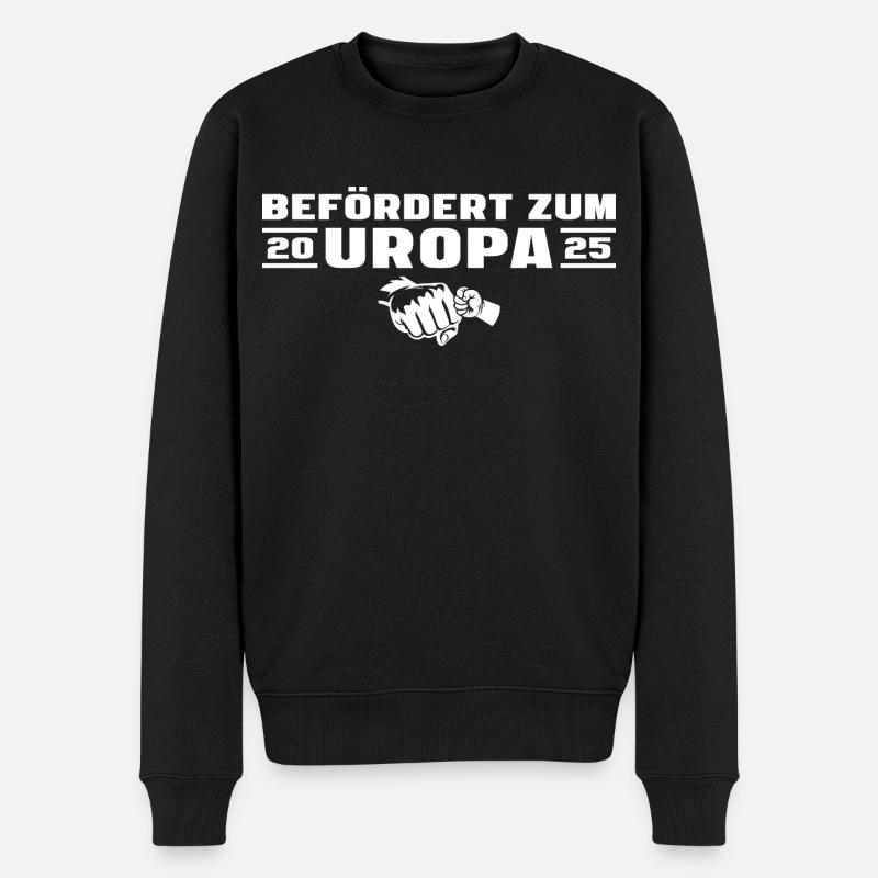 Zum Uropa 2025 befördert Babyparty - Männer Premium Bio Pullover - Schwarz