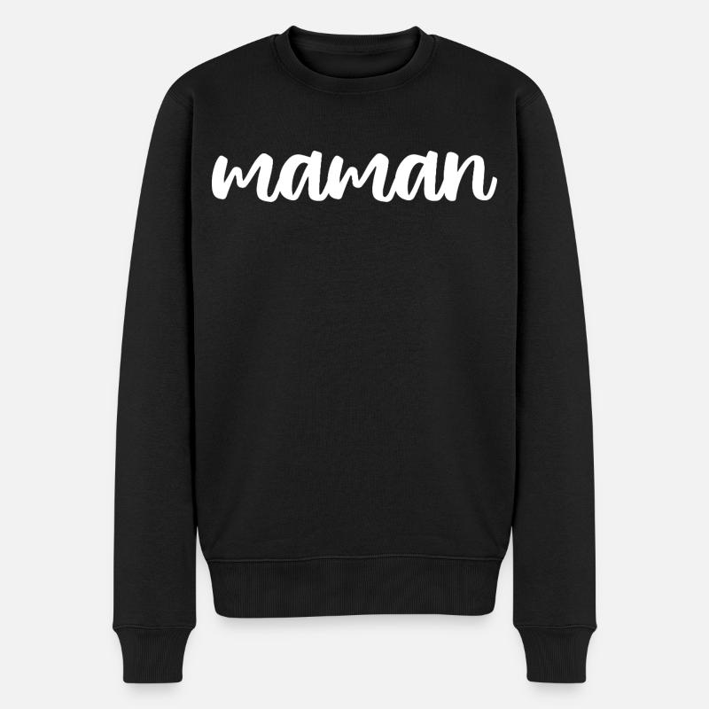 Maman - Pull Premium bio Homme - noir