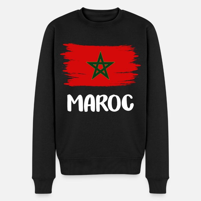 Maroc - Pull Premium bio Homme - noir