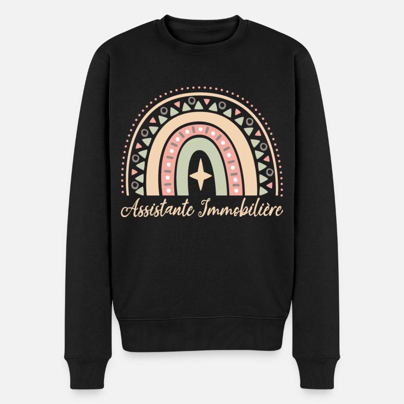 Cadeau Assistante Immoblière. assistante. - Pull Premium bio Homme - noir