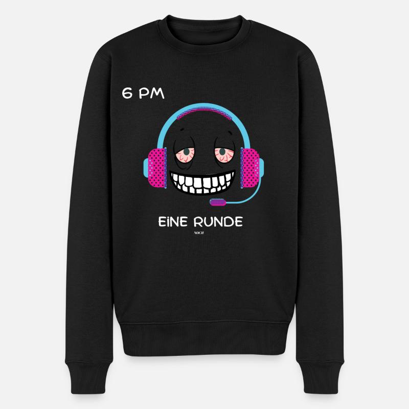 Zocker Shirt - Männer Premium Bio Pullover - Schwarz