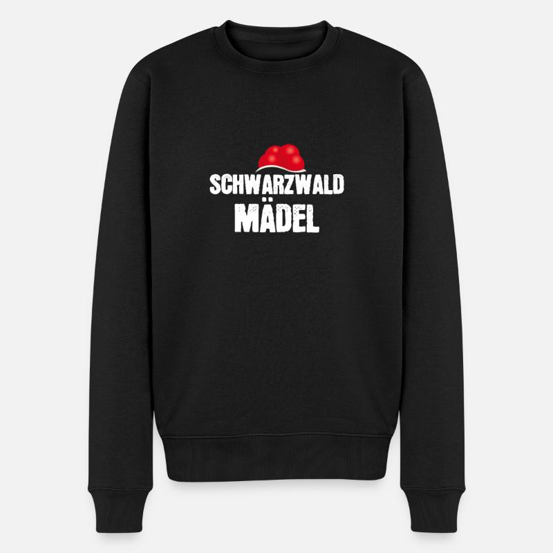 Schwarzwaldmädel - Männer Premium Bio Pullover - Schwarz