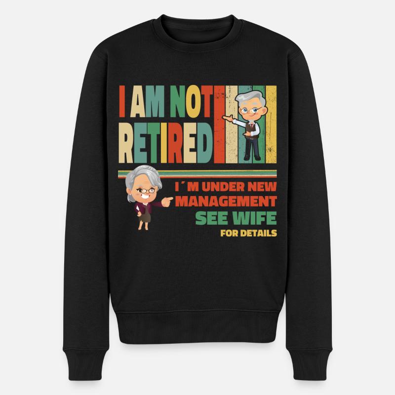 Lustiger Spruch für flotte Rentner Rente Herren - Männer Premium Bio Pullover - Schwarz