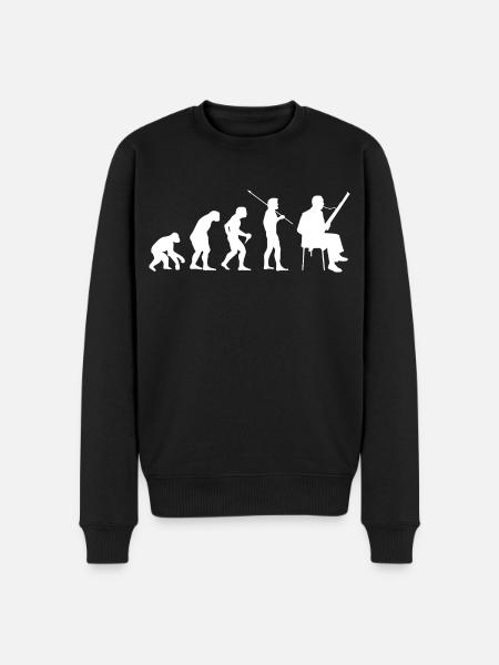 Fagott Evolution Fagottist - Männer Premium Bio Pullover - Schwarz