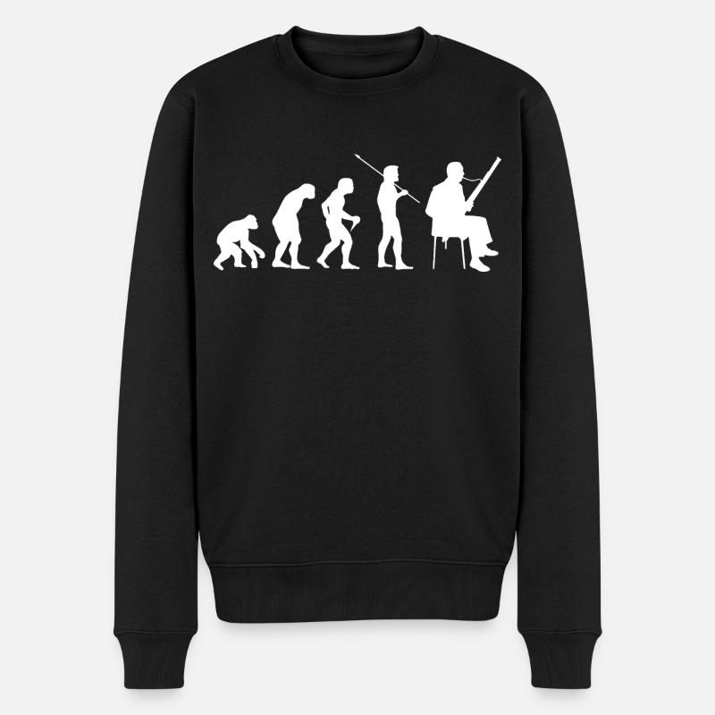 Bassoon Evolution Bassoonist - Men's Premium Organic Jumper - black