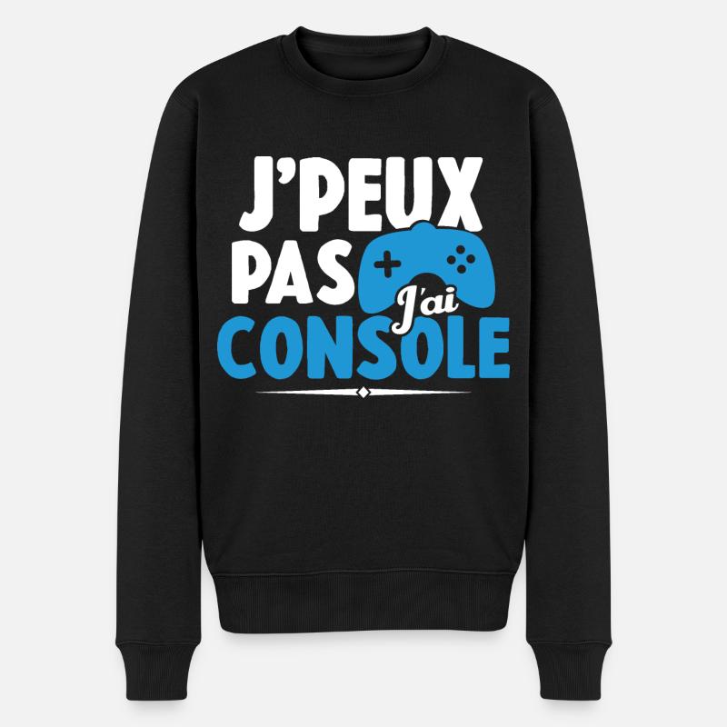 Je Peux Pas J'ai Console Cadeau Gamer - Pull Premium bio Homme - noir