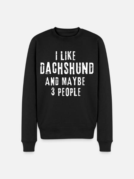 Dachshund - Men's Premium Organic Jumper - black