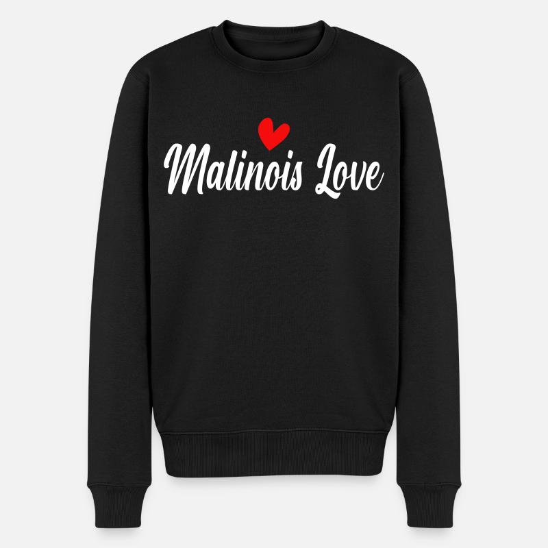 L’amour malinois - Pull Premium bio Homme - noir