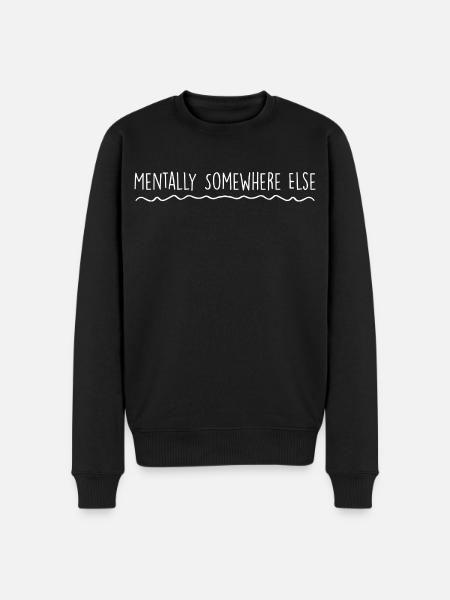 Mentally elsewhere - Men's Premium Organic Jumper - black