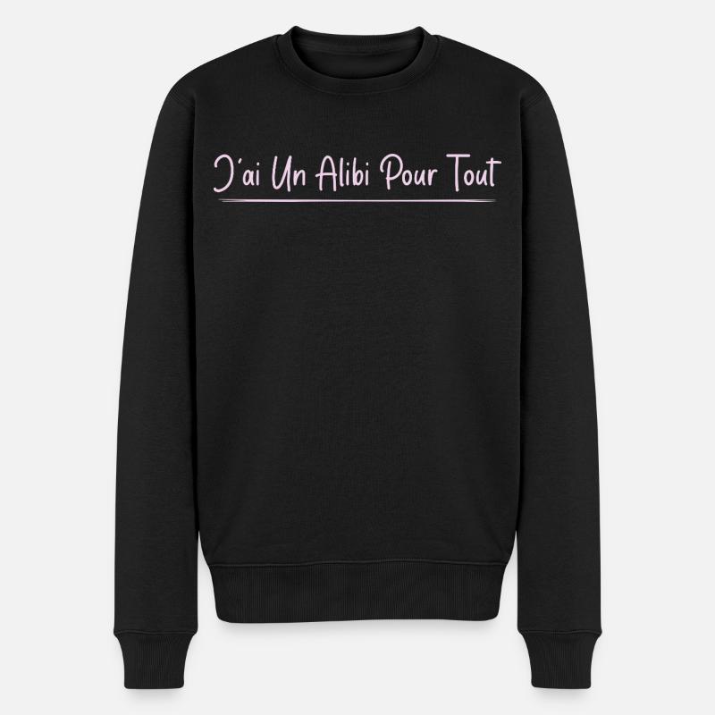 J’ai un alibi pour tout - Pull Premium bio Homme - noir