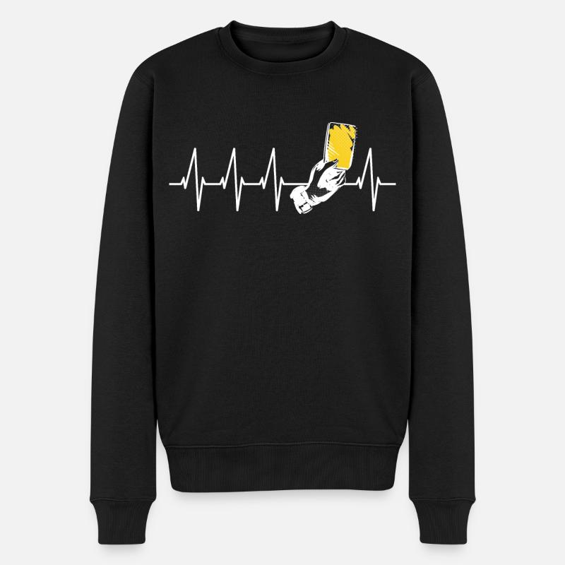 Carton jaune - Pull Premium bio Homme - noir