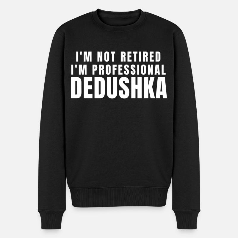 DeDouchka. Cadeau DeDushka - Pull Premium bio Homme - noir