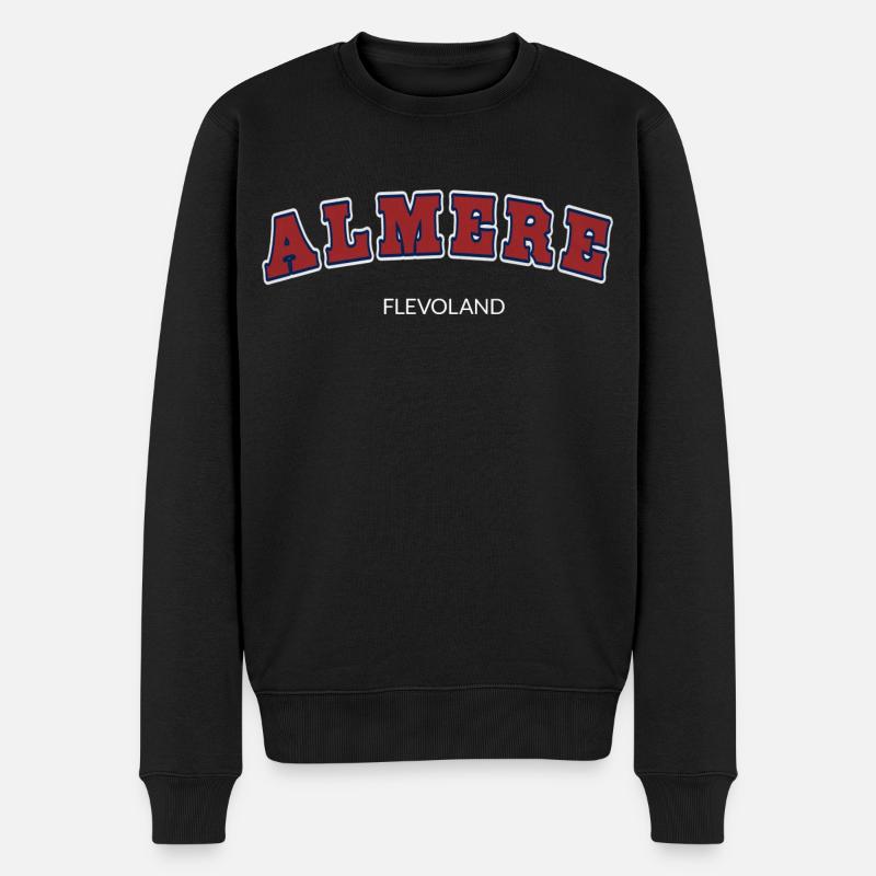 New York - Männer Premium Bio Pullover - Schwarz