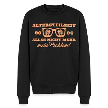 Altersteilzeit 2024 Angehender Ruhestand - Männer Premium Bio Pullover - Schwarz - Vorne - Nico (187cm)
