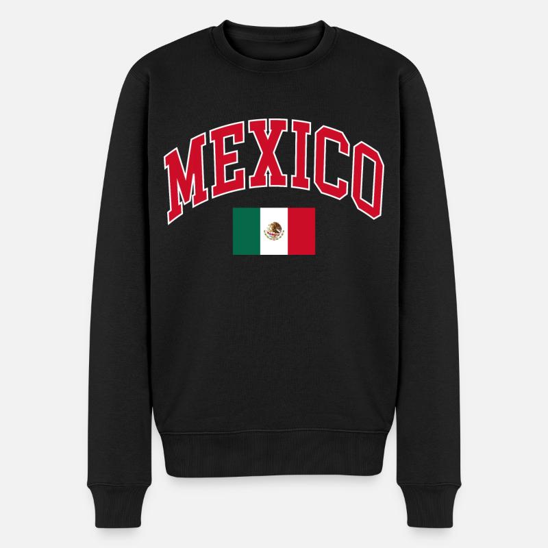 Mexiko - Männer Premium Bio Pullover - Schwarz
