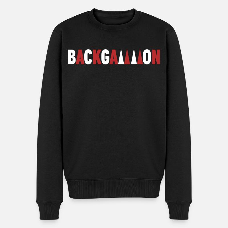 backgammon - Pull Premium bio Homme - noir