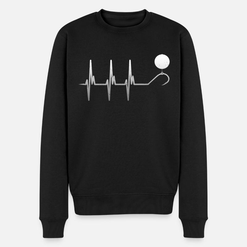 Carpe bouillette Heartbeat - Pull Premium bio Homme - noir