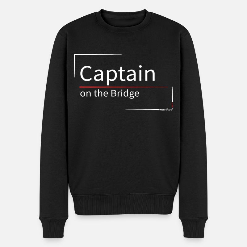 Capitaine sur le pont - Pull Premium bio Homme - noir