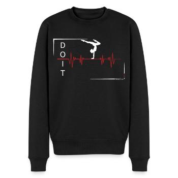 Gymnast - Pulse - Men's Premium Organic Jumper - black - Front - Nico (187cm)