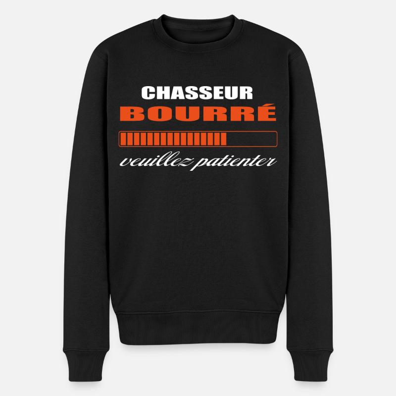 CHASSEUR bourré HUMOUR - Pull Premium bio Homme - noir