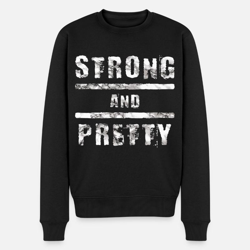 Strongman - Pull Premium bio Homme - noir